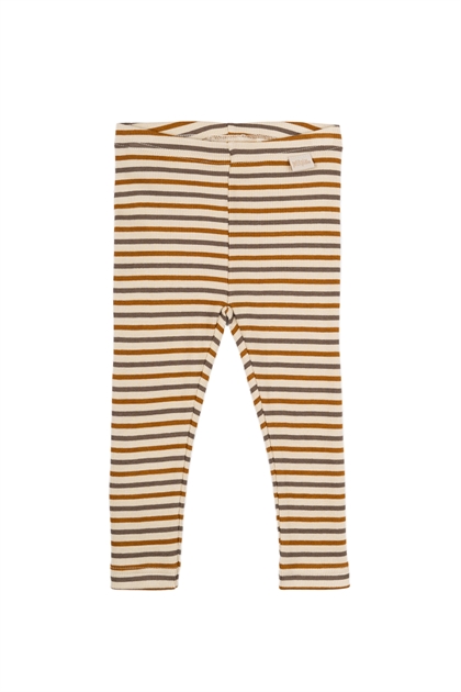 Petit Piao Leggings - Chocolate Brown / Golden Sun / Dark Off White 